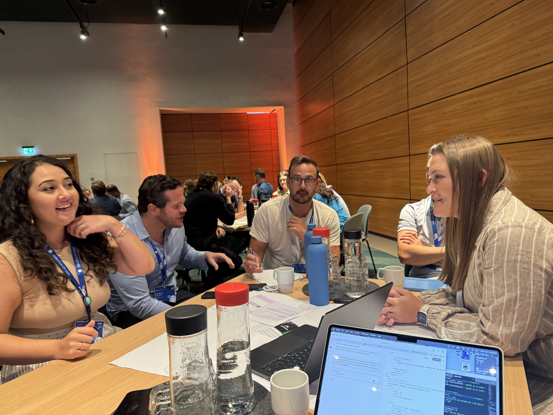 Sarah Chen and Marcus Rodriguez, founders of WestBay Outdoors